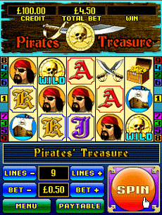 Pirates Treasure Casino Games